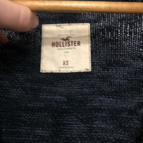 Hollister long blue button down cardigan - Picture 4 of 6
